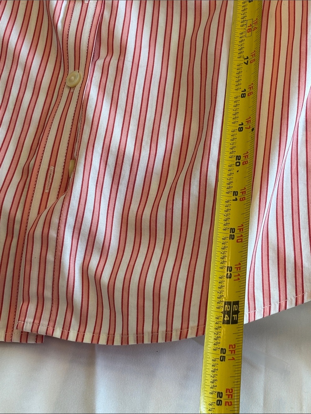 Women’s Banana Republic Pink Stripe Button-Up Shirt - Picture 5 of 9